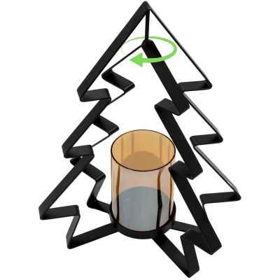 2. METAL CANDLESTICK 31.5 CM CHRISTMAS TREE MICA