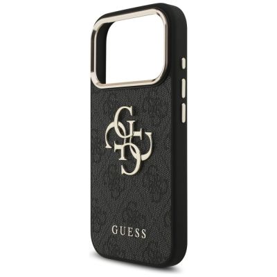 6. Guess 4G Big 4G Classic Logo Case for iPhone 17 Pro / 18 Pro - Black and Gold