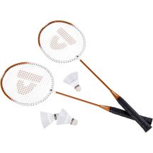DONNAY 6-IN-1 ORANGE BADMINTON SET IN A CASE