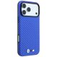 4. BMW M Carbon Metal Logo MagSafe Case for iPhone 17 Pro / 18 Pro - Blue