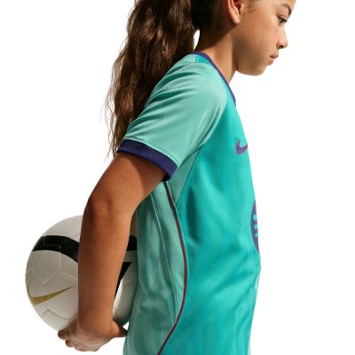 5. Nike FC Barcelona Stadium 2026/27 Kids' Jersey Green II6686 301