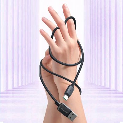 11. Joyroom Multi-Color Series A14 USB-A / USB-C 3A Cable 1.2 m - Black