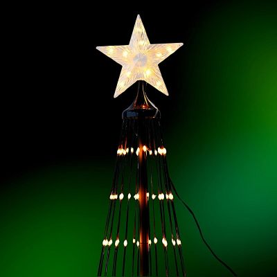3. DECORATIVE CHRISTMAS TREE 370LED SUPER WARM WHITE 210CM BLACK