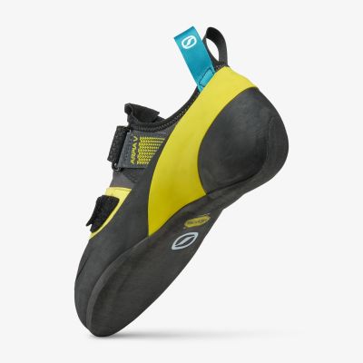 4. Scarpa Arpia V climbing shoes - shark/yellow size: 41