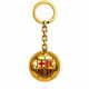 7. FC Barcelona original licensed keychain in the shape of a golden ball with the B7081 coat of arms