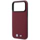 6. BMW M Carbon Metal Logo MagSafe Case for iPhone 17 Pro Max / 18 Pro Max - Burgundy