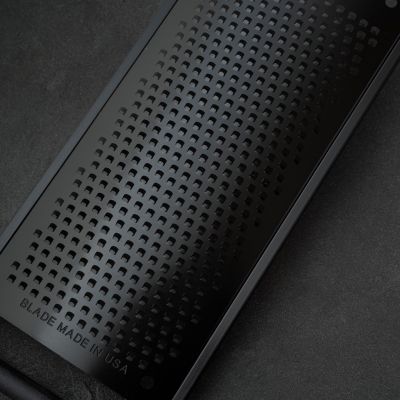 4. Microplane 43004 Hand Grater/Spiralizer Flat Grater Black