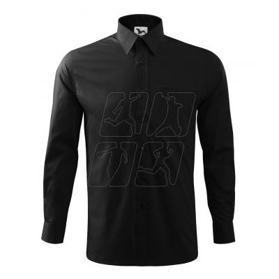 3. Malfini Style LS M MLI-20901 black shirt