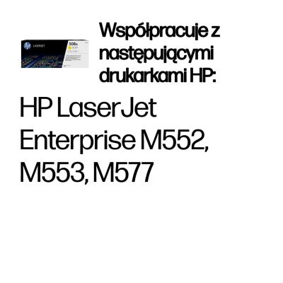 15. TONER CARTRIDGE 508A YELLOW/.
