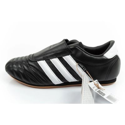 2. Adidas Women's Taekwondo Sports Shoes Black Leather Slip-On