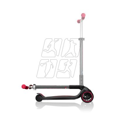 13. Globber Master Prime 3-wheel scooter / Black - New Red 664-102