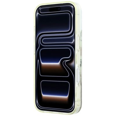 5. Karl Lagerfeld Liquid Glitter Beach & Sand Case for iPhone 17 Pro / 18 Pro - Beige