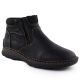Men’s black leather ankle boots with zip, Rieker 05362-00