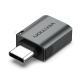 2. Vention USB-C to USB-A Gray Aluminum Alloy OTG Adapter USB 3.0