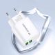 12. Wozinsky CUWCW 2.4A 2 x USB-A Wall Charger - White
