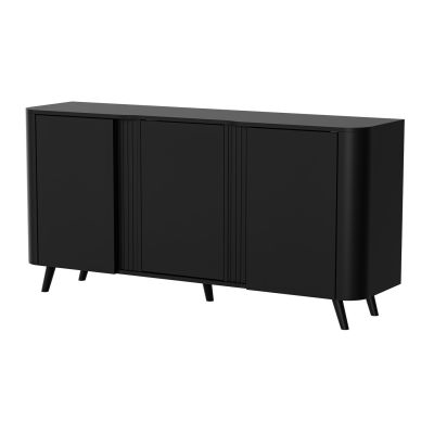 VOLARE chest of drawers 151x39x75 black