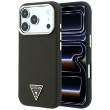 Guess Kevlar Triangle Logo MagSafe Case for iPhone 17 Pro Max / 18 Pro Max - Brown