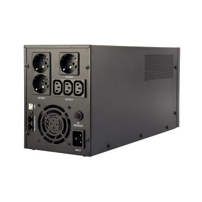 3. ENERGENIE AVR 3000VA LCD UPS, 3 x C13, 3 x Schuko, USB, RJ45