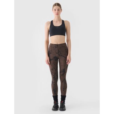 6. Women's high-waisted leggings 4F 4FWAW24TTIGF193-90A