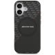 3. AMG Double Layer Transparent Rhombs MagSafe Case for iPhone 17 - Black and Red