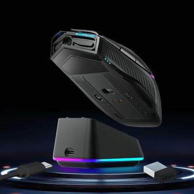 8. Machenike L8 Pro Wireless Gaming Mouse with Charging Station - Black
