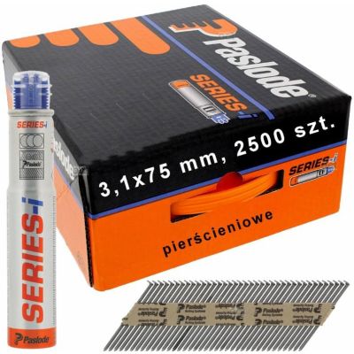 Paslode NFP nails 3.1x75 RS RING /2500 pcs. for IM90/100