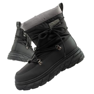 Lee Cooper women's winter hiking sports shoes insulated black gray