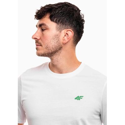 3. Men's cotton T-shirt 4F 4FWSS26TTSHM4484-10S