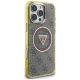 4. Guess IML Metal Glitter 4G Circle Triangle MagSafe Case for iPhone 16 Pro Max - Brown