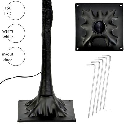 4. DECORATIVE TREE 150 LED 120 CM BLACK LUCA