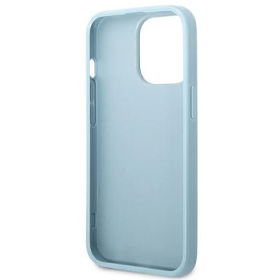 7. Guess Saffiano 4G Small Metal Logo case for iPhone 13 Pro Max - blue