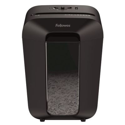 Fellowes LX70 paper shredder, 4407501 black, 18 liters, Shreds up to 11 A4 sheets (70g) at a time into 4×40 mm (P-4/T-4) particles, Safety Lock
