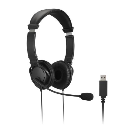 Kensington K33065WW Headphones/Headset Wired Headband Office/Call Center USB Type-A Black