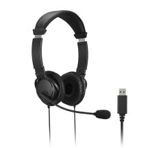 Kensington K33065WW Headphones/Headset Wired Headband Office/Call Center USB Type-A Black
