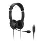 Kensington K33065WW Headphones/Headset Wired Headband Office/Call Center USB Type-A Black