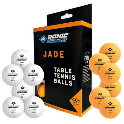 4. JADE POLY TABLE TENNIS BALLS 40 MIX 12 PCS POT
