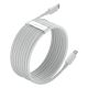 6. Baseus Simple Wisdom Lightning / USB-C Cable 20W 1.5 m 2 pcs - White