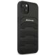 4. AMG AMHCP14MGSEBK iPhone 14 Plus 6,7 "black / black hardcase Leather Debossed Lines