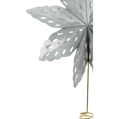 6. CHRISTMAS TREE TOP STAR 30CM PAPER SILVER