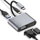 5. USB Type-C hub 4in1 USB 3.0 + PD 100W + HDMK 4k30Hz + VGA FullHD