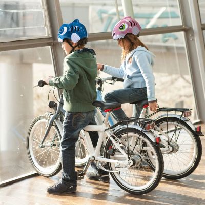 6. Wozinsky Children's Bike Helmet Dinosaur Pattern S - Pink