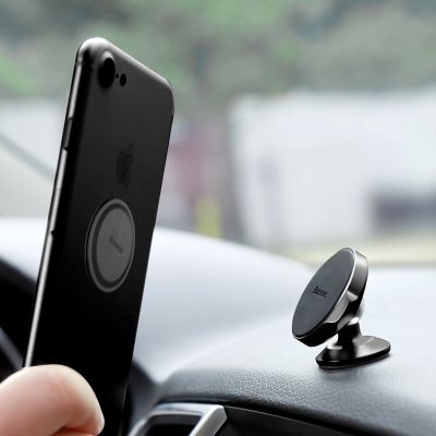 12. Baseus Small Ears Series SUER-B01 Magnetic Car Dashboard Mount - Black