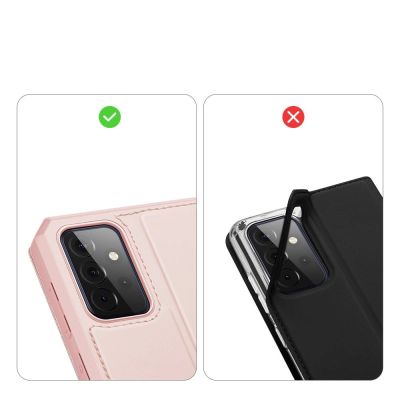 9. DUX DUCIS Skin X Bookcase type case for Samsung Galaxy A72 4G pink