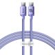 Baseus CAJY000605 USB-C - USB-C PD Cable 100W 5A 480Mb/s 1.2m - Purple