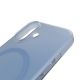8. Puro Daylight Magsafe Compatible Silicone Case for iPhone 17 - Translucent Blue