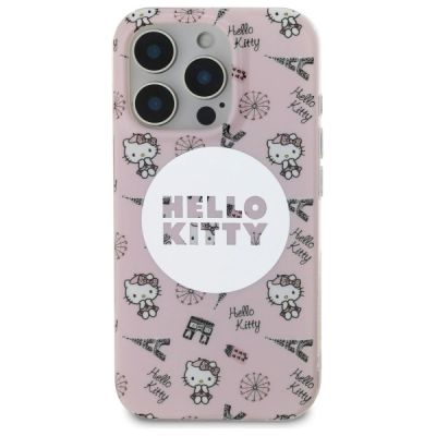 3. Hello Kitty IML All Over Paris Magsafe iPhone 16 Pro Case - Pink