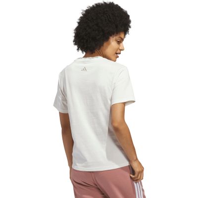 3. adidas Cursive Wordmark Graphic Women's T-Shirt White KQ6404