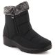 24. Women’s black snow boots with fur lining Vinceza 86231