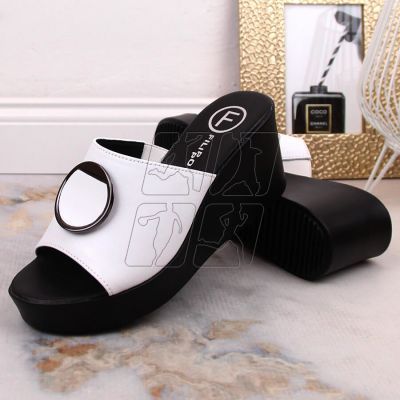 4. Filippo leather wedge sandals W DK4610 white