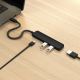 7. Satechi 4in1 USB-C Slim Multiport Adapter 4K - aluminum adapter for USB-C mobile devices (USB-C, 4K HDMI, 2x USB-A) (black)